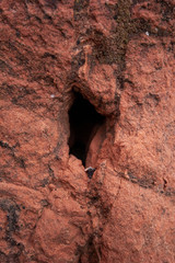 Hole in rocks