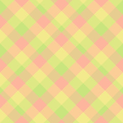 Seamless pattern in cute yellow, pink and green colors for plaid, fabric, textile, clothes, tablecloth and other things. Vector image. 2