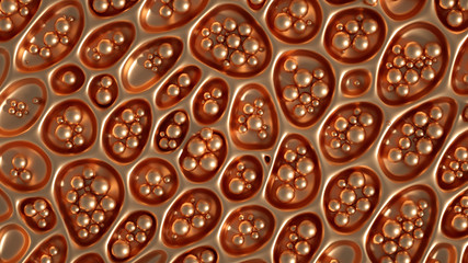 Abstract metal background. 3d illustration, 3d rendering.