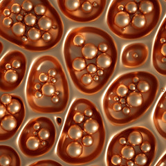 Abstract metal background. 3d illustration, 3d rendering.