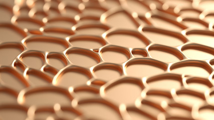 Abstract metal background. 3d illustration, 3d rendering.