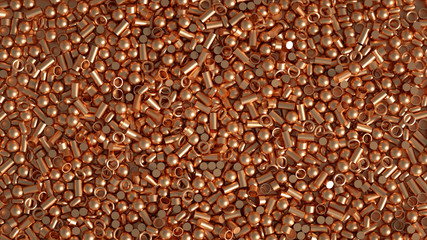 Abstract metal background. 3d illustration, 3d rendering.