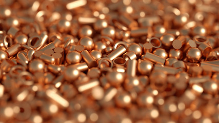 Abstract metal background. 3d illustration, 3d rendering.