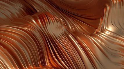 Abstract metal background. 3d illustration, 3d rendering.