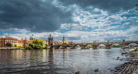 Obraz premium Charles Bridge Prague in Czech Republic.