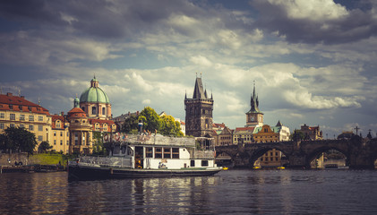 Fototapeta premium Charles Bridge Prague in Czech Republic.