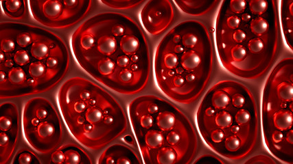 Abstract metal background. 3d illustration, 3d rendering.