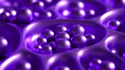 Abstract metal background. 3d illustration, 3d rendering.