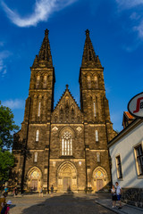 Fototapeta premium Saint Peter and Saint Paul Vysehrad Prague in Czech Republic.