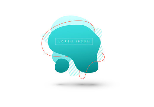 Modern Abstract Amoeba Graphic Layout