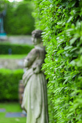 woman statue in the garden