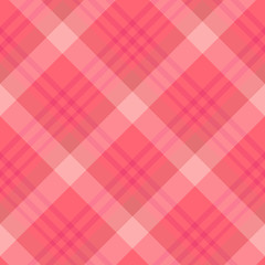 Seamless pattern in cute bright pink and red colors for plaid, fabric, textile, clothes, tablecloth and other things. Vector image. 2