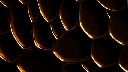 Abstract metal background. 3d illustration, 3d rendering.