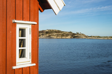 Vintage cabins  by archipelago  coastline of Southern Norway © Nimbus Works
