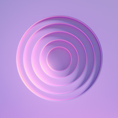 Elegant metal background with pedestal, podium and studio. 3d illustration, 3d rendering.