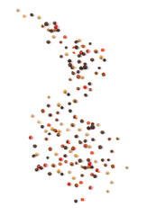  peppers isolated on white