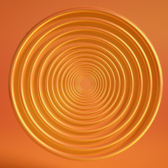 Elegant metal background with pedestal, podium and studio. 3d illustration, 3d rendering.