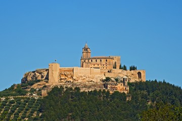 Fototapeta na wymiar Alcala la Real medieval fortress on hilltop, Andalusia, Spain