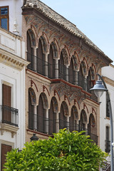 Streets and buildings of Esija - a small Andalusian town, Spain