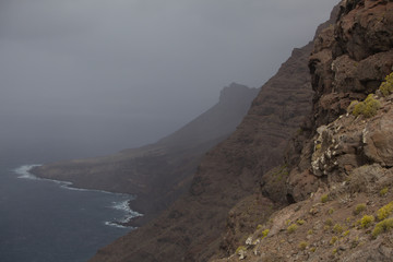 cliffs of moher in a fog
