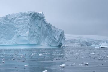 Beautiful icebergs in stunning icy landscapes, Chiriguano Bay, Fournier Bay, Antarctica