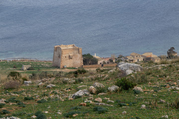 Fototapeta na wymiar Tonnara del cofano, Sicilia