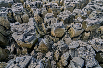 Dry and cracked earth texture