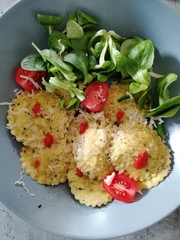 Fresh pasta salad healthy food