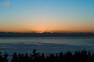 Vancouver beach sunset