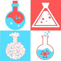 Set of Professional vector poison icon. Poison symbol that can be used for any platform and purpose. High quality poison illustration. Danger grunge vector signs. Radiation sign, Poison sign.