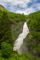 Rjoandefossen Giant Waterfall in Flam