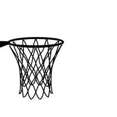 Obraz na płótnie Canvas Basketball basket, basketball hoop, basketball net, basketball vector illustratin