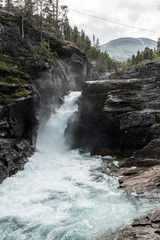 Der Fluss Rauma im Romsdal, Norwegen