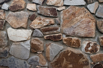 old stone wall of stones