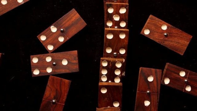 Fichas de domino detalle macro madera juegos de mesa