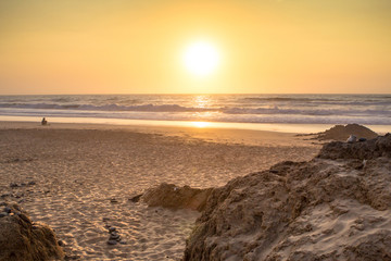 Beautiful sunset over the ocean
