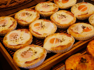 Japanese original bread with fried egg