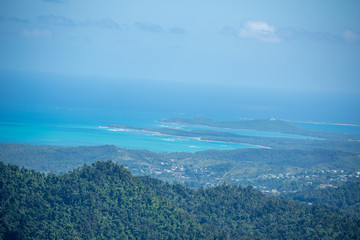 Ocean View Landscape with Views of the City in the Distande