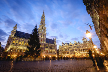 Fototapeta na wymiar Grand-Place o Grote Markt de Bruselas