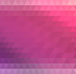 Fototapeta na wymiar Vector abstract geometric background. Lilac and pink triangles.
