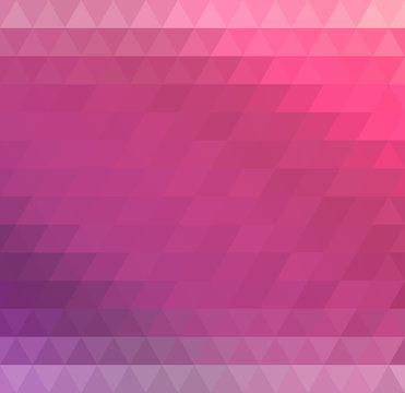 Vector abstract geometric background. Lilac and pink triangles.