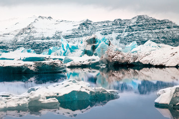 Fototapeta na wymiar Gletschersee Island 