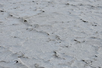texture sand landscape at Larnaca Salt Lake Cyprus