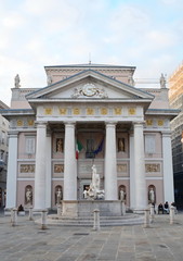 TRIESTE, ITALY, January 10, 2020. Chamber of commerce (Camera di Commercio, Industria, Artigianato e Agricoltura Venezia Giulia) building in Trieste.