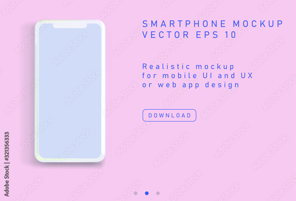 Poster minimalist flat lay scene with mobile phone in pastel color tones. realistic 3d vector illustration,