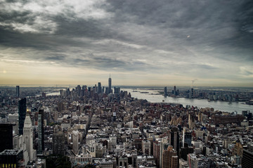 Obraz premium aerial view of paris from Empire State building