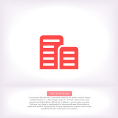 List vector icon , lorem ipsum Flat design