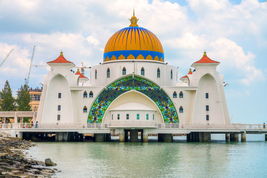 Malacca Straits Mosque, Melaka, Malaysia