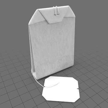 Tea bag with label 3