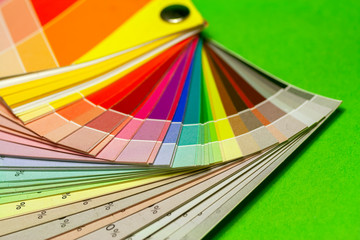 Color print of pantone statistics offset scale.